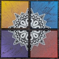 Image 1 of Mini Mandala Quadriptych Set #2