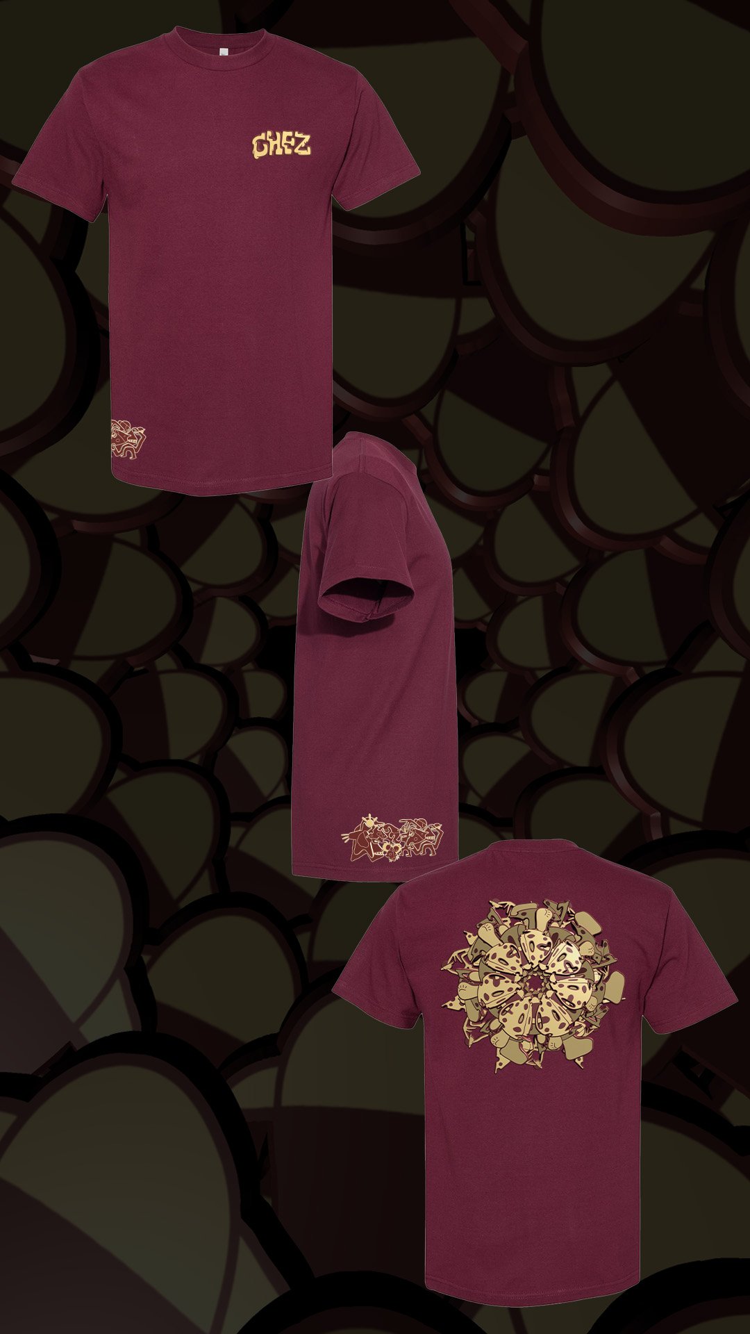 Image of Chez x notgoodtee x Introspective Projections - Platter T-Shirts