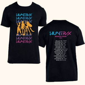 Image of Kpop Demon Hunters Huntr/x World Tour shirt