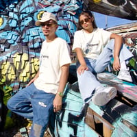 Image 2 of "Denim Rebel" Unisex T-Shirt (Off-white)