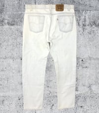 Image 1 of Vintage USA made Levi's 505 Orange Tabs 38x32 White Washed