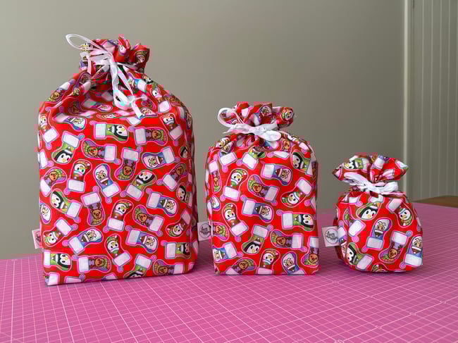 *Limited* Fabric Gift Bags - Christmas Stockings
