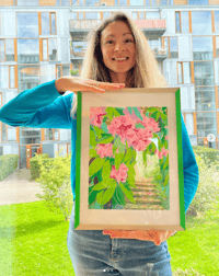 Image 4 of Soul opening walk - print on the thin canvas 
