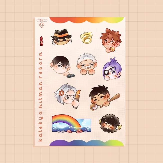 Stickers Sheet - Katekyo Hitman Reborn