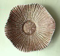 Image 2 of Rustic Wavy Paper Mache Bowl - Coastal art