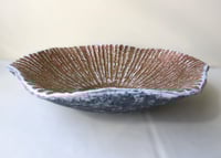 Image 3 of Rustic Wavy Paper Mache Bowl - Coastal art