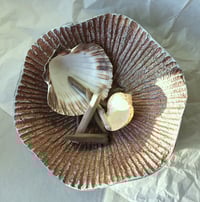 Image 10 of Rustic Wavy Paper Mache Bowl - Coastal art