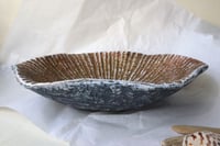 Image 11 of Rustic Wavy Paper Mache Bowl - Coastal art
