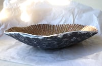Image 13 of Rustic Wavy Paper Mache Bowl - Coastal art