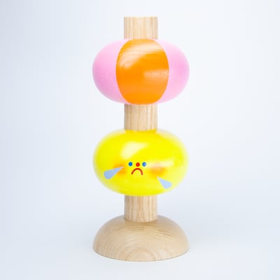 Image of Kerzenhalter-Vasen-Kombi "Jätit gelb"