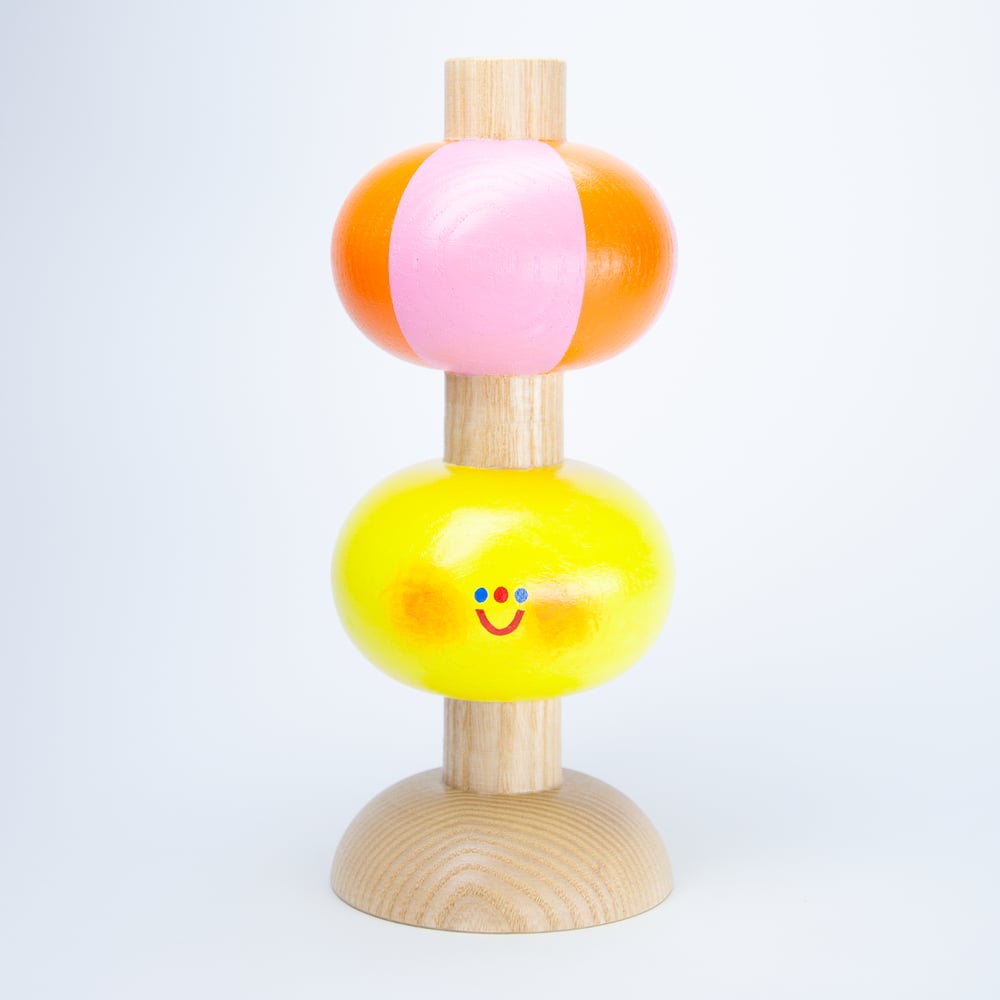 Image of Kerzenhalter-Vasen-Kombi "Jätit gelb"