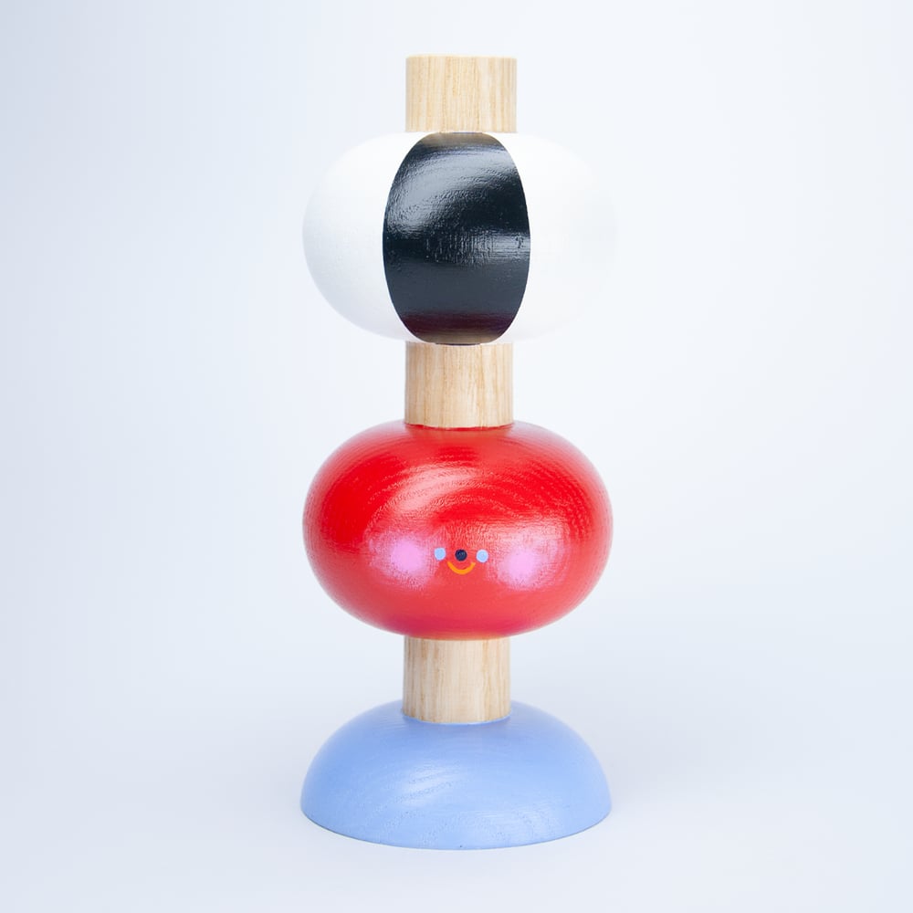 Image of Kerzenhalter-Vasen-Kombi "Jätit rot"