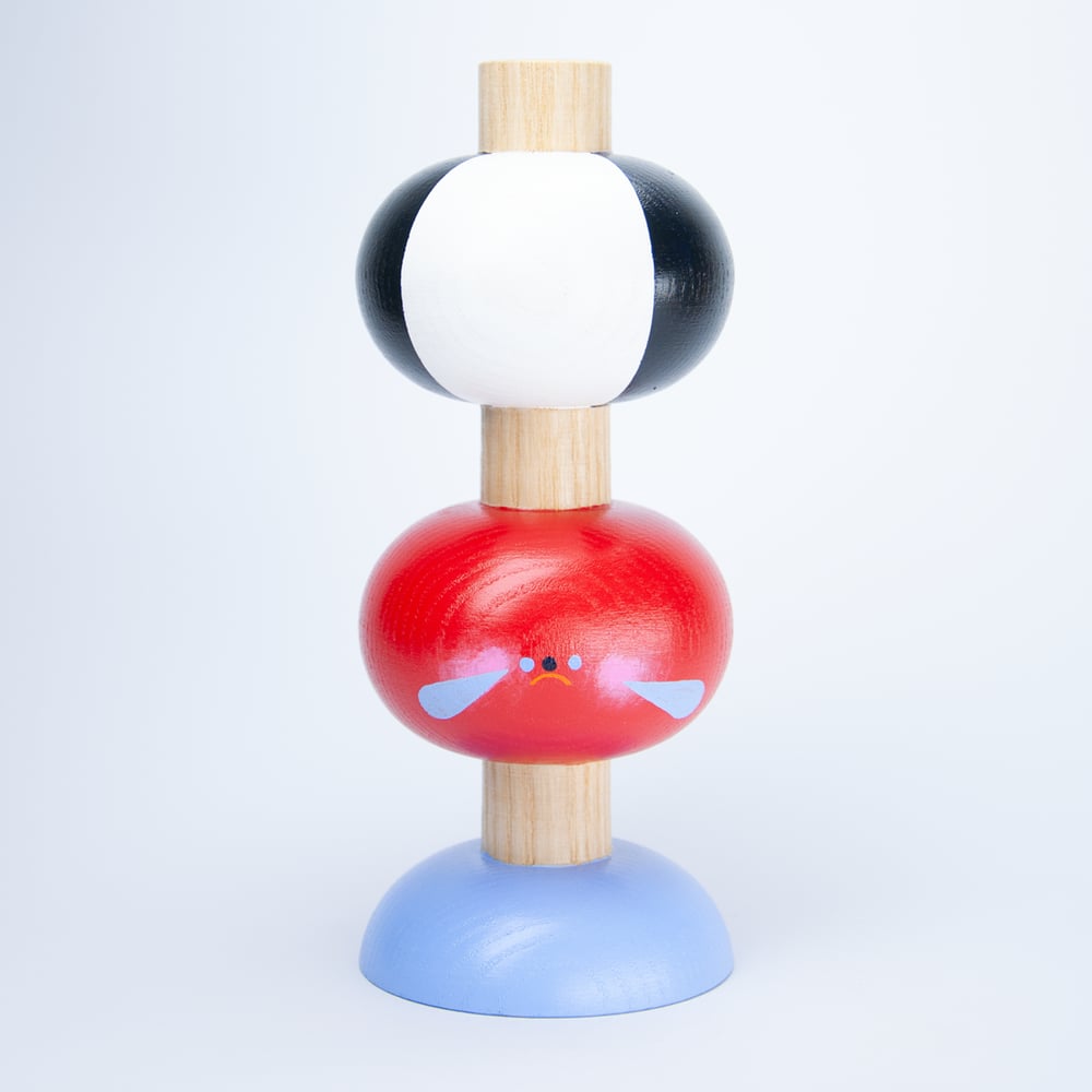 Image of Kerzenhalter-Vasen-Kombi "Jätit rot" 