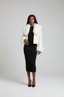 Image 1 of White Chloe Jacket