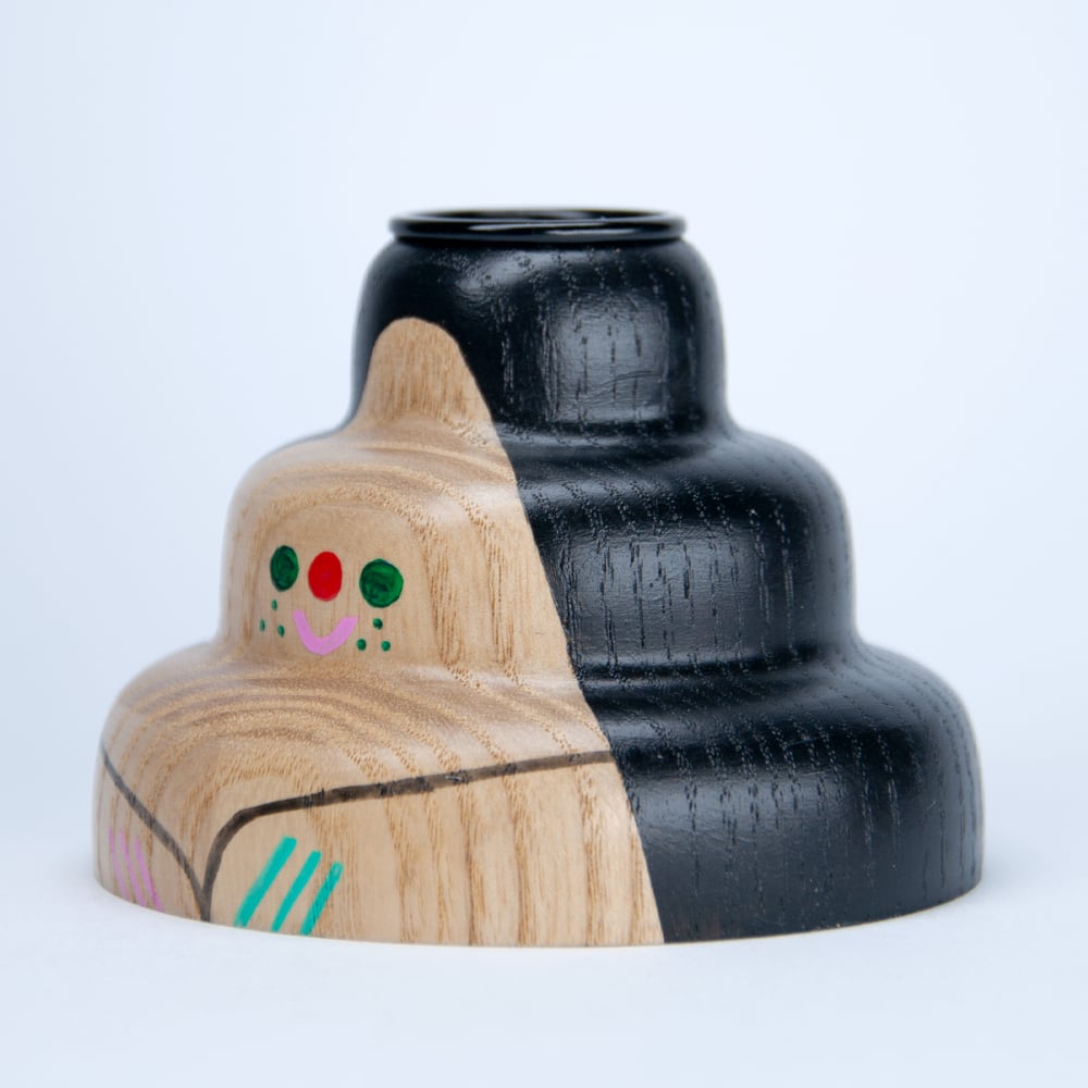 Image of Kerzenhalter "Pudel schwarz" 