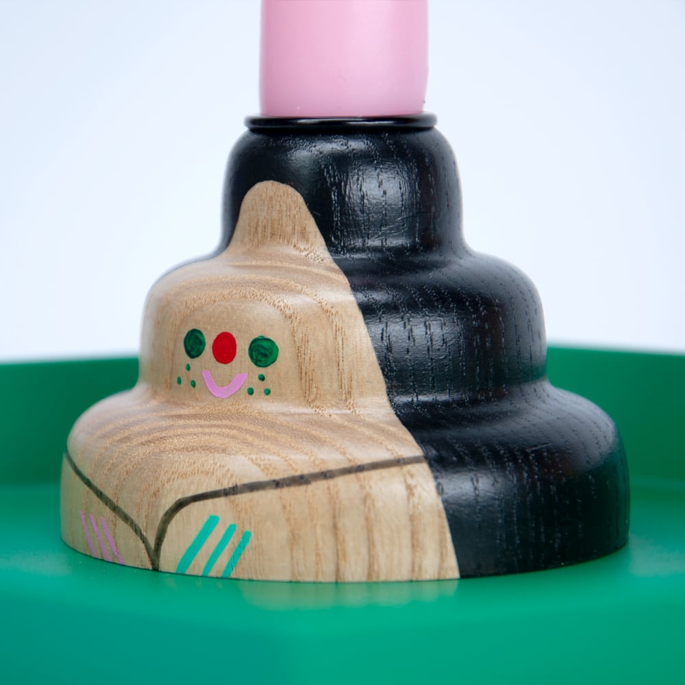 Image of Kerzenhalter "Pudel schwarz" 