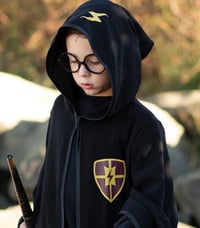 Image 2 of Wizard Cloak and glasses