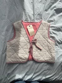 Image 1 of Reversible Waistcoat Pink/Cream