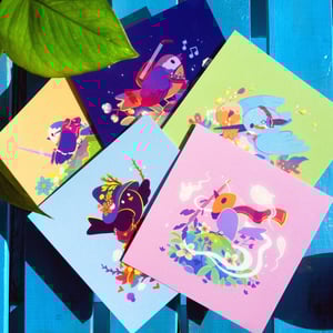 🎨  Print carré - Rossignol barde