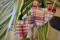 Image 5 of Patchwork Heart Ornament | Handmade Christmas Ornament | Vintage Fabric 