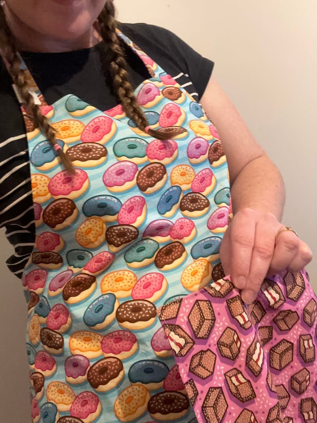 *Limited* Double Sided Apron - Donuts and Lamingtons
