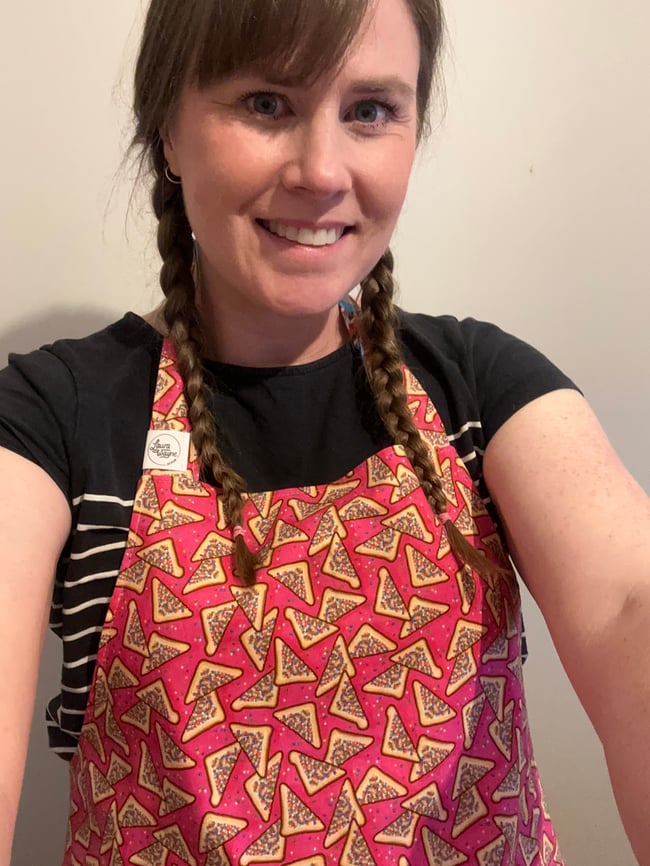 *Limited* Double Sided Apron - Fairy Bread and Santa with Milk and Fairy Bread