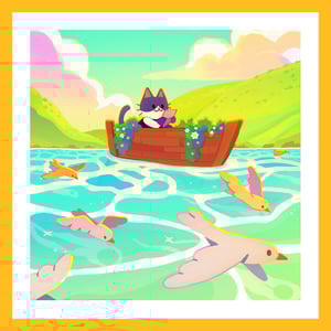 🎨 Print carré - Perdu en mer