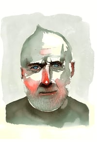 Image of Halvdan Sivertsen - blekk og akvarell