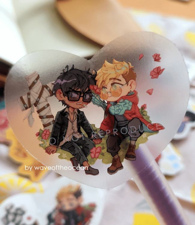 Clear Vinyl Stickers (HQ!!, FE3H, BOTW/TOTK, CSM, 3GUN)