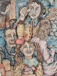 Image 2 of Original Surreal Student-Style Painting, Watercolour and Ink