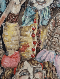 Image 4 of Original Surreal Student-Style Painting, Watercolour and Ink