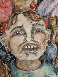 Image 8 of Original Surreal Student-Style Painting, Watercolour and Ink