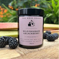 Wild Rhubarb and Blackberry Soy Wax Candle - Special Edition