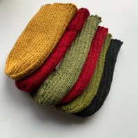 Image 2 of Hand Knitted Ribbed Black Isle Beanie