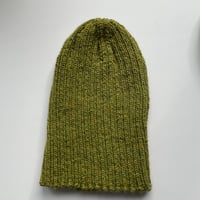 Image 5 of Hand Knitted Ribbed Black Isle Beanie