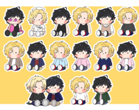 Banana Fish 3 inch Holographic Stickers
