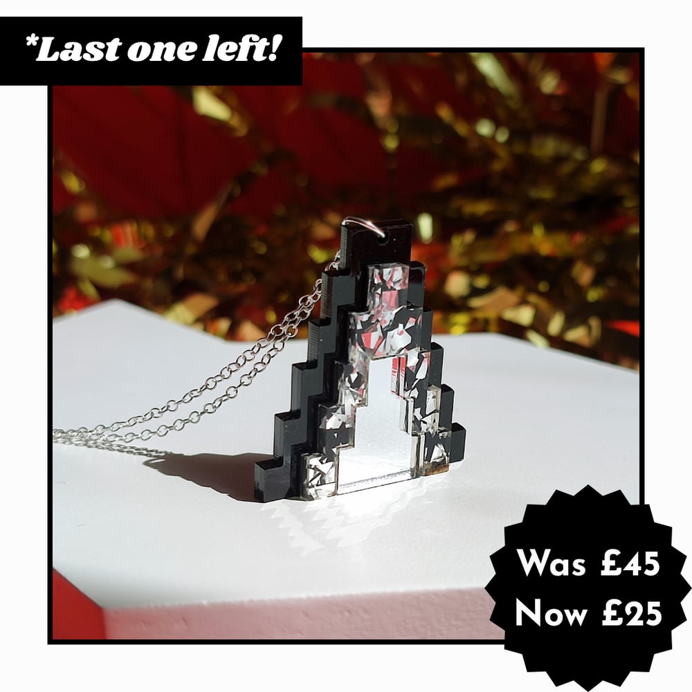 Image of Aztec Pyramid Acrylic Necklace