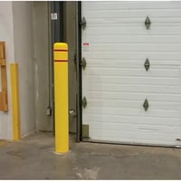 Image 8 of Polyethylene Bollard Cover, 6-5/8" Dia. x 52" L, Red/Yellow Model: KI329