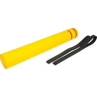 Image 3 of Polyethylene Bollard Cover, 6-5/8" Dia. x 52" L, Red/Yellow Model: KI329