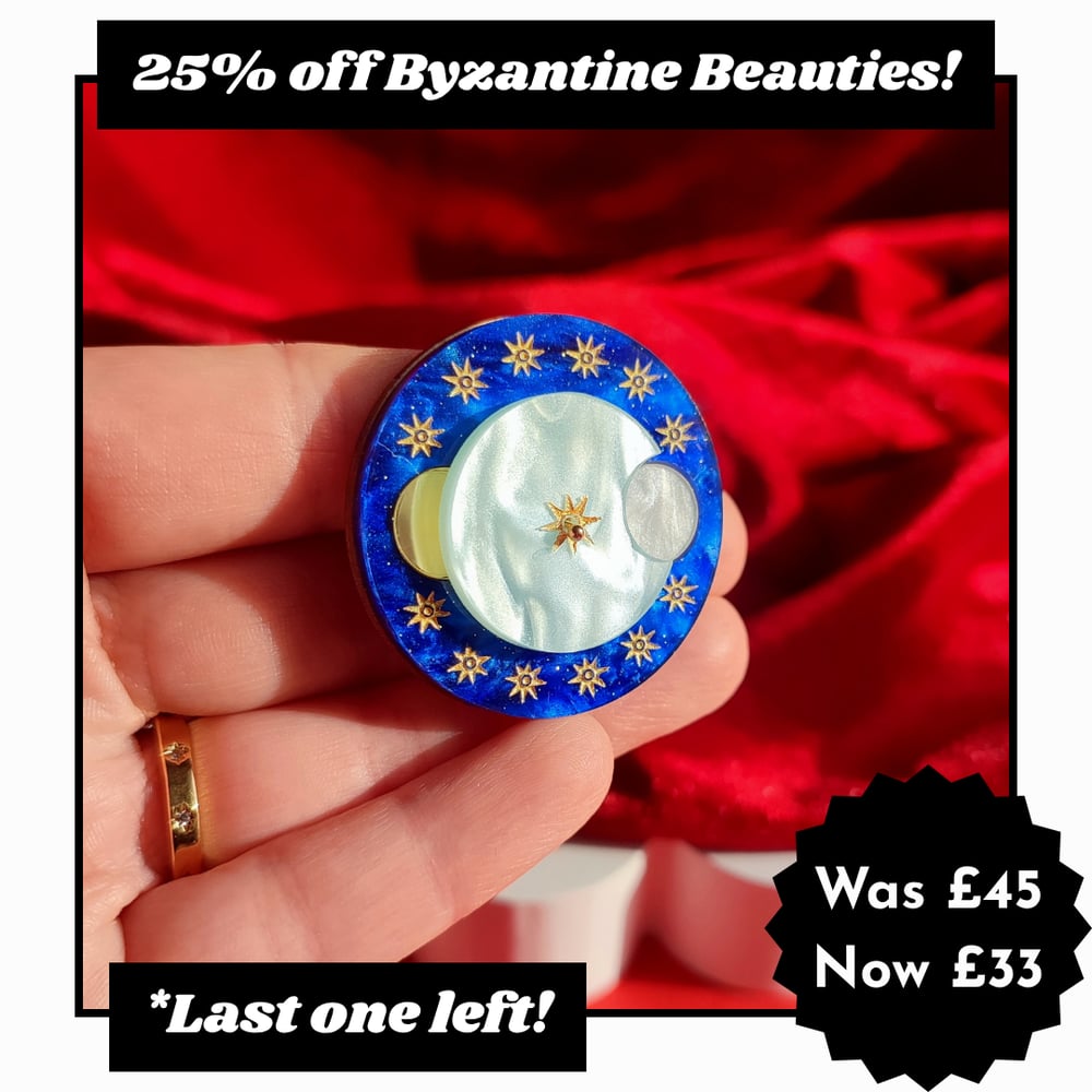 Image of Rotating Byzantine Celestial Statement Brooch