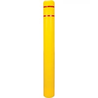 Image 1 of Polyethylene Bollard Cover, 6-5/8" Dia. x 60" L, Red/Yellow Model: KI330