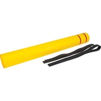 Image 4 of Polyethylene Bollard Cover, 6-5/8" Dia. x 60" L, Red/Yellow Model: KI330