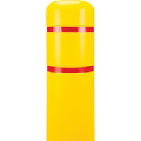 Image 2 of Polyethylene Bollard Cover, 6-5/8" Dia. x 60" L, Red/Yellow Model: KI330
