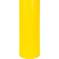 Image 3 of Polyethylene Bollard Cover, 6-5/8" Dia. x 60" L, Red/Yellow Model: KI330