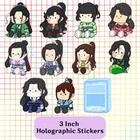Scum Villian's Self Saving System Holographic Stickers