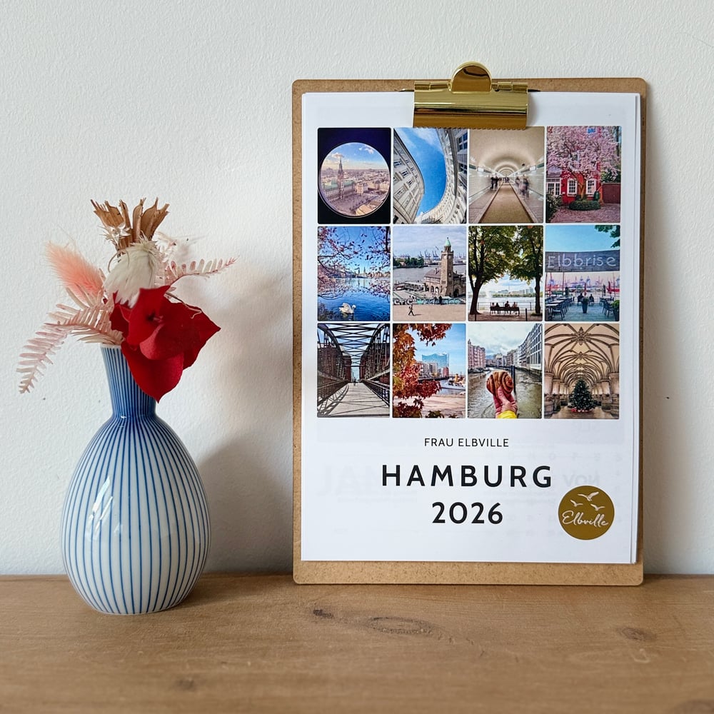Der Elbville Hamburg Kalender 2026 MIT Klemmbrett (A5)