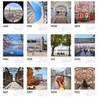 Image 5 of Der Elbville Hamburg Kalender 2026 MIT Klemmbrett (A5)