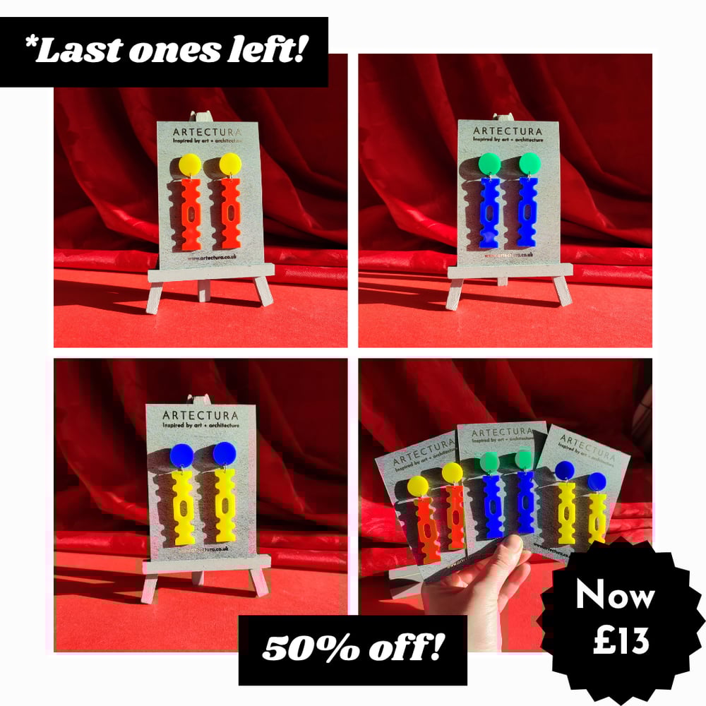 Image of Colour-pop Column Acrylic Earrings