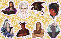 BG3 sticker sheet