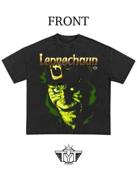 Image 1 of Oversized Cropped 'Leprechaun Face' Shirt